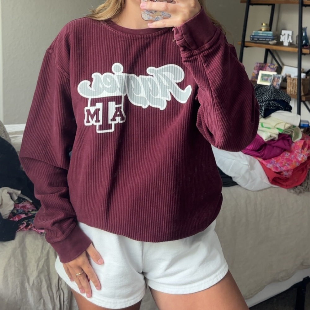 Texas Aggie waffle knit sweatshirt
